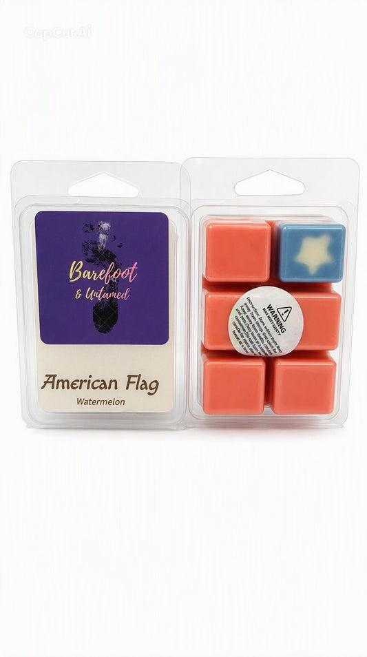 American Flag Watermelon Soy Wax Melt