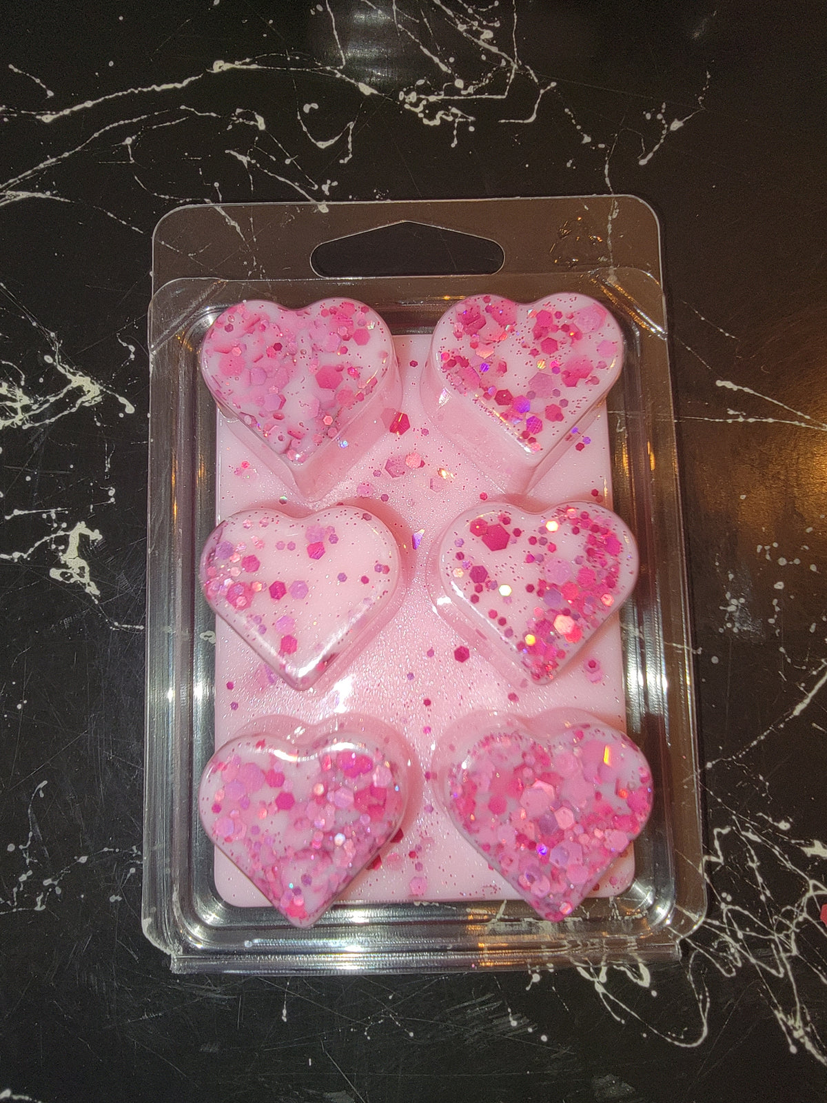 Boobs Matter - Fundraiser for Sarah - specially made for Cancer Awareness.  100% soy wax melt with Island Escap fragrance and pink glitter.  Beautiful when melted with a magical tropical fragrance.  ALL profits for Sarah.