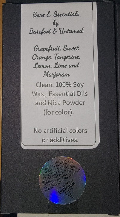 Peel Happy - A gentle mixture of grapefruit, sweet orange, tangerine, lemon, lime and marjoram essential oils Wax Melt